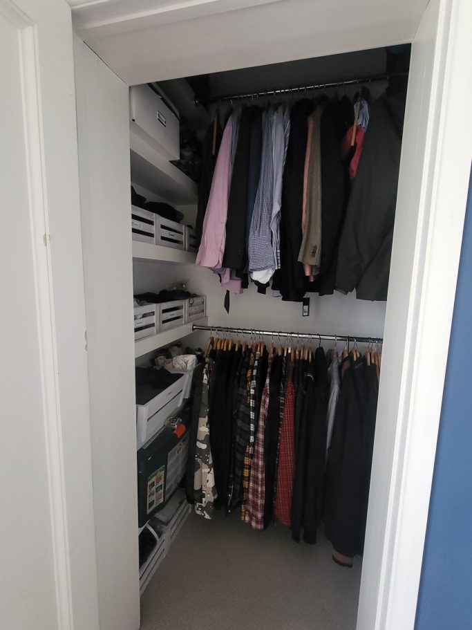 London Organising And Decluttering Walk in Wardrobe Clothes Space Organisation