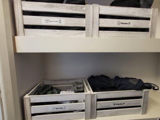 Labeled Boxes Organised Sports Gear London Organising And Decluttering 